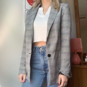 Plaid Blazer